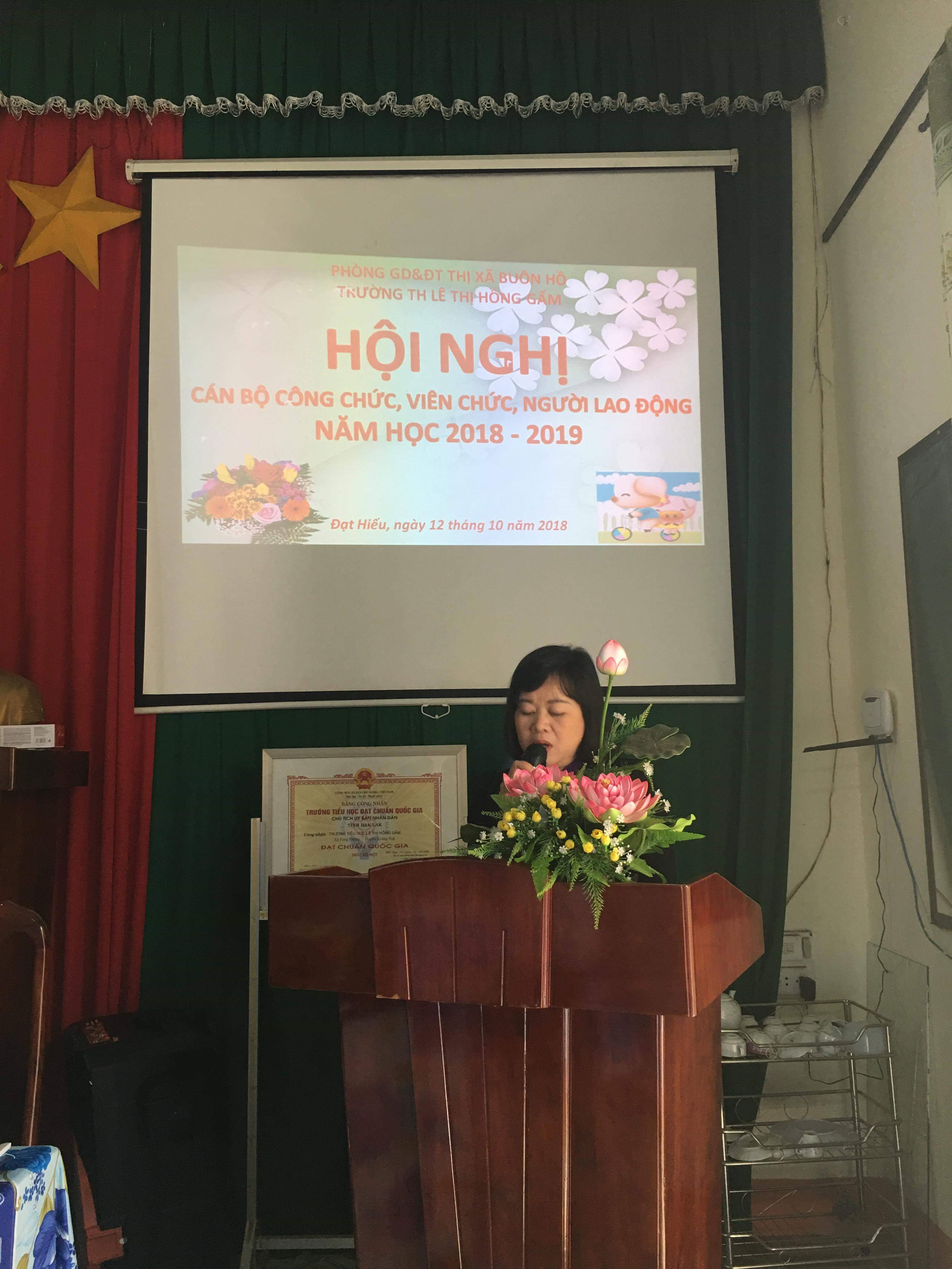 HỘI NGHỊ CÁN BỘ CÔNG CHỨC, VIÊN CHỨC, NGƯỜI LAO ĐỘNG NH 2018 -2019